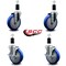 Service Caster 5'' Blue Poly Wheel Swivel 1-3/8'' Expanding Stem Caster Set 2 Brakes, 4PK SCC-EX20S514-PPUB-BLUE-2-TLB-2-138 - alternate 3
